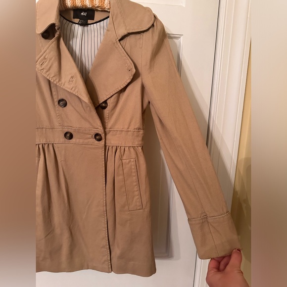 H&M lightweight Double breasted Pea coat - Picture 3 of 7